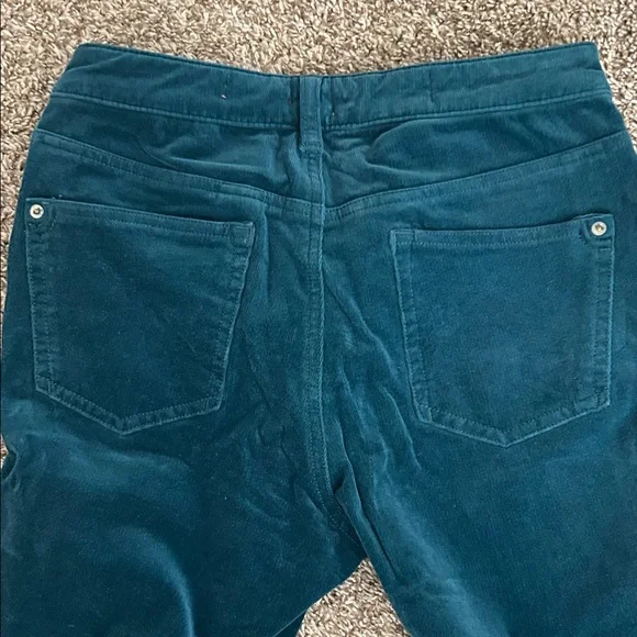 Anthropologie: Teal Corduroy Pants - Picture 6 of 6